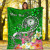 Kosrae Custom Personalised Premium Blanket - Turtle Plumeria (Green) 2