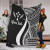 Kosrae Custom Personalised Premium Blanket - White Polynesian Tentacle Tribal Pattern 1