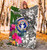 Northern Mariana Islands Premium Blanket White - Turtle Plumeria Banana Leaf 2