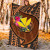 Hawaii Kanaka Maoli Premium Blanket - Polynesian Hook And Hibiscus 4