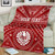 Tahiti Personalised Premium Blanket - Tahiti Seal In Polynesian Tattoo Style (Red) 2