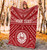 Tahiti Personalised Premium Blanket - Tahiti Seal In Polynesian Tattoo Style (Red) 4