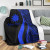 Nauru Custom Personalised Premium Blanket - Blue Polynesian Tentacle Tribal Pattern 4
