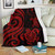 Chuuk Micronesian Premium Blanket - Red Tentacle Turtle 1