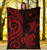 Chuuk Micronesian Premium Blanket - Red Tentacle Turtle 5