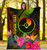 Yap Polynesian Personalised Premium Blanket -  Hibiscus and Banana Leaves 5