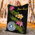 Northern Mariana Islands Polynesian Custom Personalised Blanket - Plumeria Tribal 4