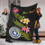 Northern Mariana Islands Polynesian Custom Personalised Blanket - Plumeria Tribal 6