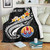Tahiti Custom Personalised Premium Blanket - Tahiti Seal Polynesian Patterns Plumeria (Black) 3