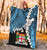 Fiji Polynesian Custom Personalised Premium Blanket - Tribal Wave Tattoo Flag Style 4