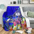 Kosrae Premium Blanket - Turtle Plumeria (Blue) 5