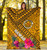Hawaii Premium Blanket - Kanaka Maoli With Hibiscus On Polynesian Patterns (Yellow) 6