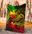Polynesian Wallis and Futuna Premium Blanket - Reggae Shark Polynesian Tattoo 4
