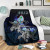 Guam Polynesian Premium Blanket - Blue Turtle Couple 3