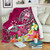 Guam Premium Blanket - Turtle Plumeria (Pink) 2