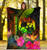 Tonga Polynesian Personalised Premium Blanket -  Hibiscus and Banana Leaves 5