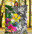 Hawaii Custom Personalised Premium Blanket White - Turtle Plumeria Banana Leaf 6