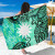 Nauru Sarong - Vintage Floral Pattern Green Color 1