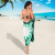 Nauru Sarong - Vintage Floral Pattern Green Color 3