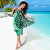 Nauru Sarong - Vintage Floral Pattern Green Color 4