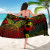 Wallis And Futuna Sarong - Turtle Hibiscus Pattern Reggae 5