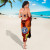 Northern Mariana Islands Custom Personalised Sarongs - Tribal Tuna Fish 3