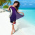 Federated States of Mariana Sarong - Tribal Flower With Special Turtles Purple Color 4