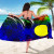 Palau Sarong - Tropical Leaf Rainbow Color 5
