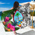 Guam Sarong White - Turtle Plumeria Banana Leaf 1