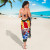 Tahiti Sarong - Turtle Plumeria Banana Leaf 3