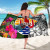 Tahiti Sarong - Turtle Plumeria Banana Leaf 5