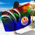 Tahiti Sarong - Tropical Leaf Rainbow Color 1