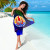 Tahiti Sarong - Tropical Leaf Rainbow Color 4