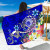 Samoa Sarong - Turtle Plumeria (Blue) 1