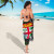 Fiji Sarong - Turtle Plumeria Banana Leaf 3
