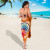 Federated States Of Micronesia Polynesian Custom Personalised Sarong - Orange Floral With Seal 3