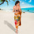 Nauru Polynesian Custom Personalised Sarong - Orange Floral With Seal 3
