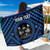 Fiji Personalised Sarong - Fiji Seal With Polynesian Tattoo Style ( Blue) 1