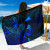 Tokelau Sarong - Turtle Hibiscus Pattern Blue 1