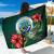 Federated States of Micronesia Polynesian Sarong - Green Turtle Hibiscus 1
