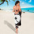 Chuuk Sarong - Tribal Flower Special Pattern Red Color 4