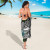 American Samoa Sarong - Turtle Plumeria Banana Leaf 3