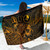 Yap Sarong - Turtle Hibiscus Pattern Gold 1