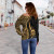 Tuvalu Custom Personalised Women Off Shoulder Sweater - Gold Polynesian Tentacle Tribal Pattern 3