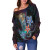 Nauru Women Off Shoulder Sweater - Plumeria Flowers Style 4