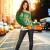 [Custom] American Samoa Personalised Off Shoulder Sweater - American Samoan Spirit Green 1