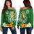 [Custom] American Samoa Personalised Off Shoulder Sweater - American Samoan Spirit Green 4