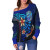 Tonga Custom Personalised Women Off Shoulder Sweater - Vintage Tribal Moutain 2