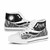 Northern Mariana Islands High Top Shoes White - Polynesian Tentacle Tribal Pattern 8