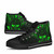 Marshall Islands High Top Shoes - Cross Style Green Color 5